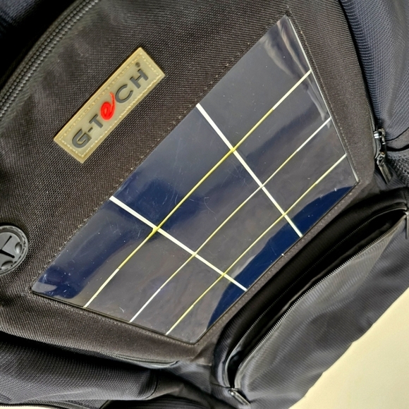 Preferred Nation Outdoor Black Solar Travel Commute Backpack - Picture 10 of 11